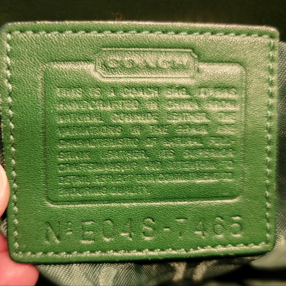 Coach Vintage 2004 Hampton Satchel In Kelly Green Leather - Picture 16 of 16